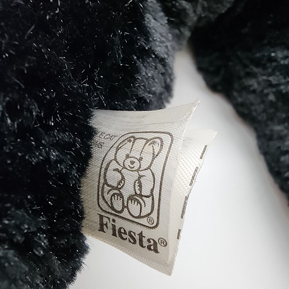 Fiesta Halloween Black Cat Plush 17" Witch Hat Big Eyes Stuffed Animal Toy 2007 - Picture 9 of 10